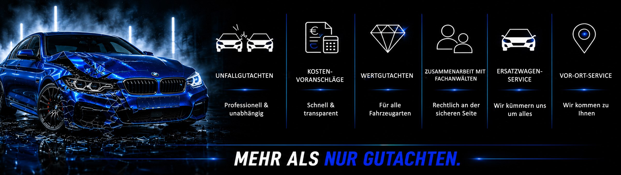 5 Expert Sachverständigenbüro · Leistungs-Banner · 5,15 × 1,45 m