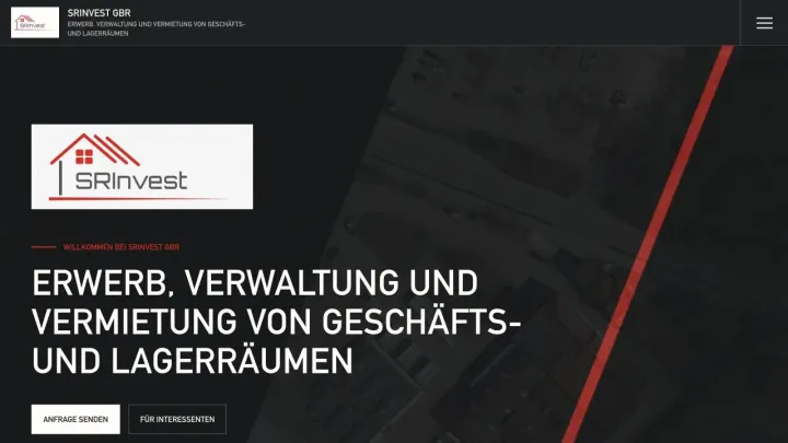 Website-Projekt für SR Invest