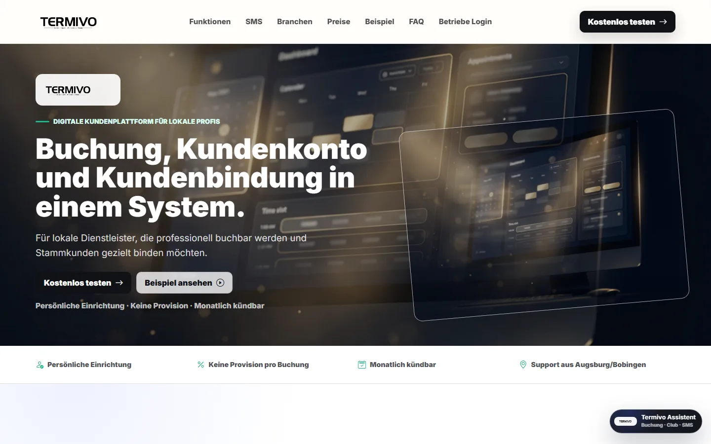 Termivo, das digitale Produkt von ONEART für Online-Terminbuchung