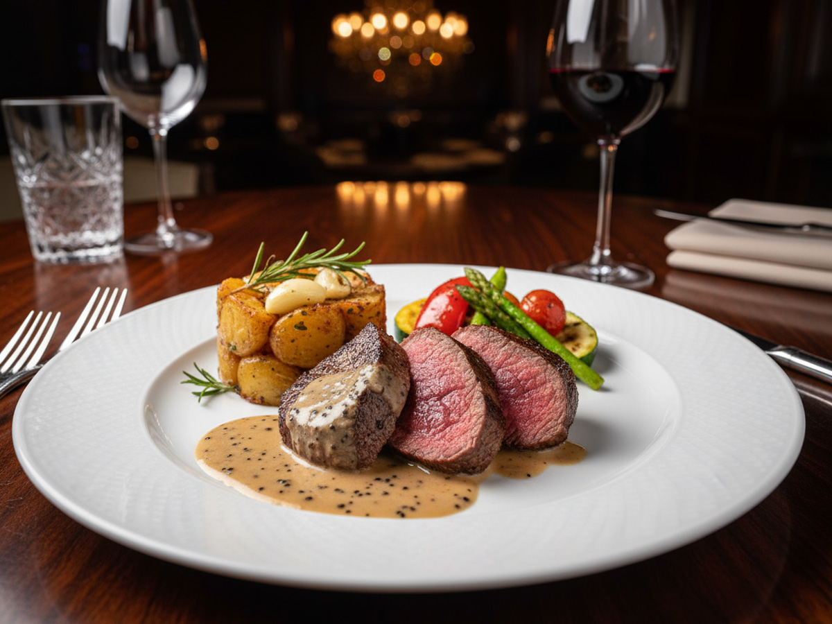 Rinderfilet mit Pfeffersauce